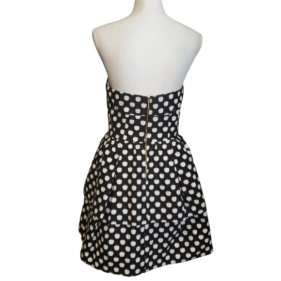 Kate Spade Apple Strapless Peplum Tiered Dress - Picture 8 of 13